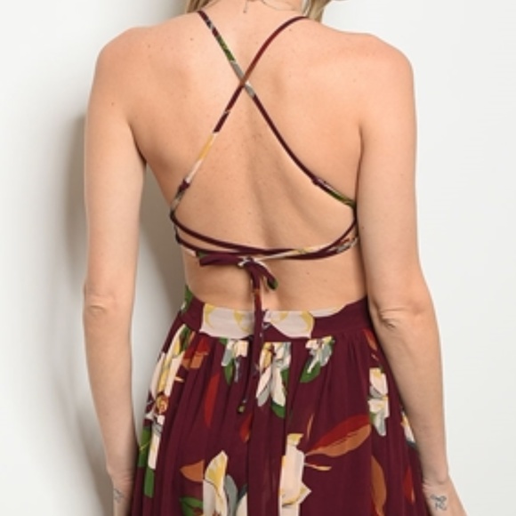 FLORAL PRINT MAXI DRESS - Picture 3 of 3